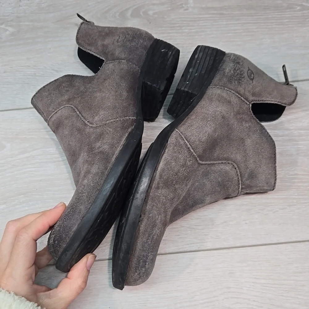 Born Women's Ankle Boots Shoes Leather Sz 8M